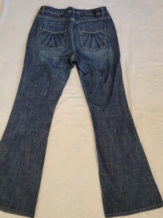 Jag Jeans Size 10 Stretch Bootcut Denim Jeans Medium Wash - Picture 2 of 6